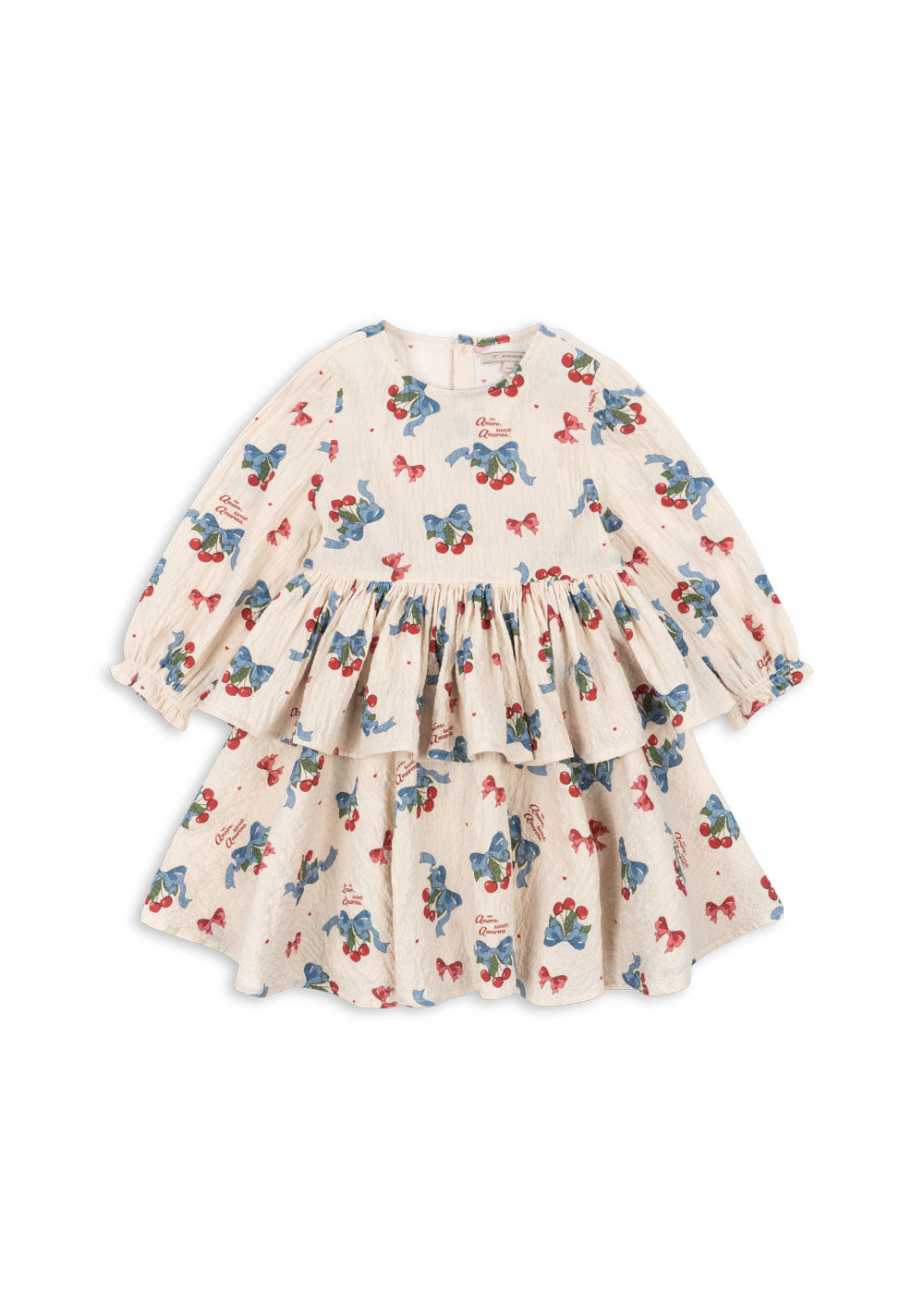 ELIN DRESS GOTS / コンゲススロイド キッズ ドレス ワンピース オーガニックコットン チェリーリボン KS103794