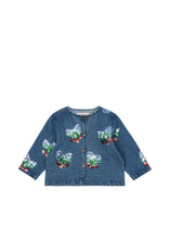 画像をギャラリービューアに読み込む, MAGOT SEQUIN DENIM JACKET GOTS / コンゲススロイド デニムジャケット Gジャン キッズ チェリーリボン KS103890
