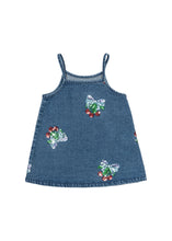 画像をギャラリービューアに読み込む, MAGOT SEQUIN STRAP DRESS GOTS / コンゲススロイド デニムワンピース キッズ チェリーリボン KS103891
