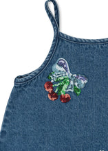 画像をギャラリービューアに読み込む, MAGOT SEQUIN STRAP DRESS GOTS / コンゲススロイド デニムワンピース キッズ チェリーリボン KS103891
