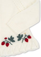画像をギャラリービューアに読み込む, 【まもなく入荷】MINIA FRILL CARDIGAN / コンゲススロイド カーディガン ニット キッズ いちご刺繍 KS103913
