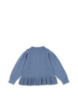 画像をギャラリービューアに読み込む, SOLEIL CARDIGAN GOTS / コンゲススロイド カーディガン ニット キッズ ブルー チェリーハート KS103980

