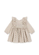 画像をギャラリービューアに読み込む, CIANNA LS BOW DRESS GOTS / コンゲススロイド ドレス ワンピース キッズ  葡萄や木の実 KS104262
