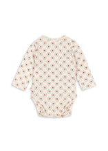 画像をギャラリービューアに読み込む, BASIC LS NEWBORN BODY GOTS  / コンゲススロイド 長袖 ベビー前開きロンパース マリン 海の空 ドットと花柄 KS104674
