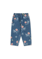 MAGOT FRILL PANTS GOTS - MARMELADE SUN / コンゲススロイド キッズ デニムパンツ ジーンズ ジーパン イチゴ KS104970