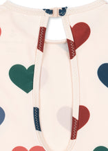 画像をギャラリービューアに読み込む, MANUCA LS SWIMSUIT GRS / コンゲススロイド ラッシュガード 水着 スイムウエア 女の子 キッズ マルチハート KS105466
