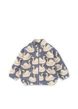 画像をギャラリービューアに読み込む, JODY TEDDY JACKET GRS - SWAN / コンゲススロイド キッズ アウター モコモコ スワン 白鳥 KS105720
