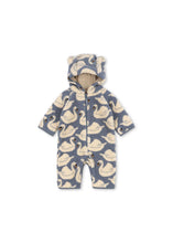 画像をギャラリービューアに読み込む, JODY TEDDY ONESIE GRS / コンゲススロイド ベビー アウター カバーオール モコモコ スワン 白鳥 KS105721
