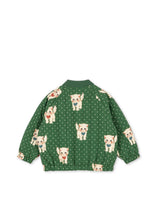 画像をギャラリービューアに読み込む, JUNO PRINTED BOMBER JACKET / コンゲススロイド ボンバー ジャケット アウター キッズ  子猫 グリーンドット KS105731
