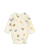 BASIC LS NEWBORN BODY GOTS / コンゲススロイド 新生児 前開き 長袖 ベビーロンパース CUCCIOLO/TEDDY COEUR KS105897