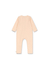 画像をギャラリービューアに読み込む, BASIC ZIP ONESIE GOTS - TEDDY COEUR / コンゲススロイド 新生児 前開き 長袖 ベビーオールインワン ピンクハート KS105901
