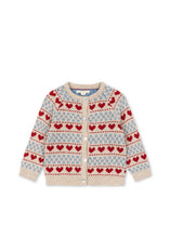 画像をギャラリービューアに読み込む, BELOU CARDIGAN / コンゲススロイド カーディガン ニット キッズ ハート KS105906
