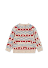 画像をギャラリービューアに読み込む, BELOU CARDIGAN / コンゲススロイド カーディガン ニット キッズ ハート KS105906
