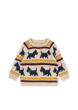 画像をギャラリービューアに読み込む, BELOU KNIT SWEATER / コンゲススロイド カーディガン ニット キッズ 子犬 スコティッシュ・テリア KS105908
