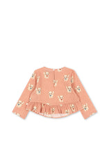 画像をギャラリービューアに読み込む, ELIN BLOUSE GOTS / コンゲススロイド キッズ ブラウス トップス 子猫ピンクドット  KS105975

