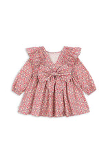 画像をギャラリービューアに読み込む, EVIA LS BOW DRESS GOTS / コンゲススロイド ドレス 長袖 ハート ワンピース キッズ KS105988
