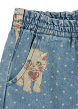 画像をギャラリービューアに読み込む, MAGOT FRILL PANTS GOTS - CIAO MIAO / コンゲススロイド キッズ デニムパンツ ジーンズ ジーパン 子猫ドット KS106129
