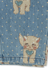 画像をギャラリービューアに読み込む, MAGOT FRILL PANTS GOTS - CIAO MIAO / コンゲススロイド キッズ デニムパンツ ジーンズ ジーパン 子猫ドット KS106129

