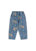 画像をギャラリービューアに読み込む, MAGOT FRILL PANTS GOTS - TEDDY COEUR / コンゲススロイド キッズ デニムパンツ ジーンズ ジーパン テディーベアとハート KS106129
