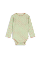 MINNIE BODY GOTS - COEUR LINT / コンゲススロイド 長袖 ベビーロンパース ピンクハートグリーン KS106166