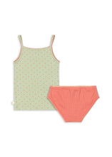 画像をギャラリービューアに読み込む, MINNIE UNDERWEAR GOTS / コンゲススロイド アンダーウエアセット オーガニックコットン キッズ ピンクハートグリーン アヒル KS106173
