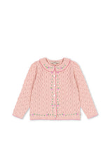 画像をギャラリービューアに読み込む, ROSIER CARDIGAN / コンゲススロイド キッズ カーディガン コットンカシミア ピンクローズ KS106224
