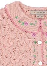 画像をギャラリービューアに読み込む, ROSIER CARDIGAN / コンゲススロイド キッズ カーディガン コットンカシミア ピンクローズ KS106224
