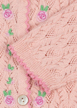 画像をギャラリービューアに読み込む, ROSIER CARDIGAN / コンゲススロイド キッズ カーディガン コットンカシミア ピンクローズ KS106224
