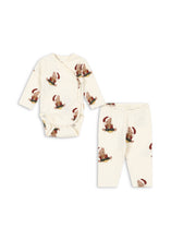 画像をギャラリービューアに読み込む, BASIC NEWBORN SET GOTS / コンゲススロイド 新生児ベビー 長袖 前開きロンパースセットアップ オーガニックコットン KS106382
