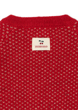 画像をギャラリービューアに読み込む, BELOU CARDIGAN / コンゲススロイド カーディガン ウール ニット キッズ レッド 黒猫  KS106392
