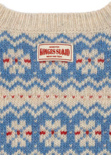 画像をギャラリービューアに読み込む, BILLI KNIT CARDIGAN / コンゲススロイド カーディガン ニット キッズ ノルディック ブルー KS106395
