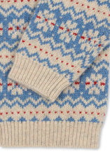 画像をギャラリービューアに読み込む, BILLI KNIT CARDIGAN / コンゲススロイド カーディガン ニット キッズ ノルディック ブルー KS106395
