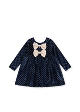 画像をギャラリービューアに読み込む, DITZY DRESS GRS / コンゲススロイド ドレス 長袖 ワンピース キッズ ドット リボン　KS106444
