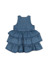 画像をギャラリービューアに読み込む, ELBA SPARKLE DRESS GOTS / コンゲススロイド ドレス ワンピース オーガニックコットン キッズ デニム キラキラ KS106459

