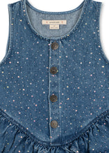 画像をギャラリービューアに読み込む, ELBA SPARKLE DRESS GOTS / コンゲススロイド ドレス ワンピース オーガニックコットン キッズ デニム キラキラ KS106459
