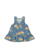MAGOT DRESS GOTS - BORN TO SPARKLE / コンゲススロイド キッズ デニムワンピース ドレス ユニコーン KS106537