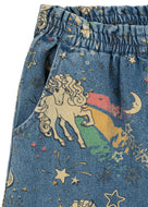 MAGOT FRILL PANTS GOTS - BORN TO SPARKLE / コンゲススロイド キッズ デニムパンツ ジーンズ ジーパン ユニコーン KS106539
