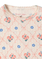 MINNIE BODY GOTS - FLEUR DECOR / コンゲススロイド 長袖 ベビーロンパース フラワーリボン KS106559