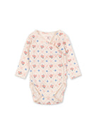 MINNIE NEWBORN BODY GOTS - FLEUR DECOR / コンゲススロイド 長袖 新生児ベビーロンパース フラワーリボン KS106561