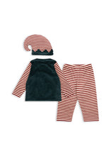 画像をギャラリービューアに読み込む, CHRISTMAS ELF COSTUME GRS / コンゲススロイド クリスマスコスチューム 寝巻きセットアップ キッズ 男の子 女の子 エルフ KS104256
