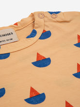 画像をギャラリービューアに読み込む, Sail Boat all over T-shirt 23SS / ボボショーズ 半袖ベビーTシャツ ヨット柄 赤ちゃん
