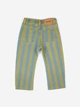 画像をギャラリービューアに読み込む, Vertical Stripes denim pants 23SS / ボボショーズ デニムパンツ キッズ ストライプ
