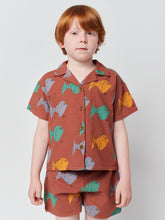 画像をギャラリービューアに読み込む, Multicolor Fish all over woven shirt 23SS / ボボショーズ フィッシュ柄 半袖シャツ お魚
