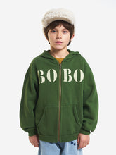 画像をギャラリービューアに読み込む, Bobo White hooded sweatshirt / ボボショーズ キッズスェットフーディー パーカー ロゴ
