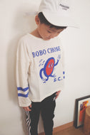 Walking Clock long sleeve T-shirt / ボボショーズ キッズ長袖カットソー 時計