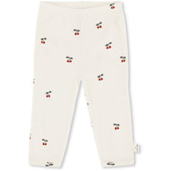 NEW BORN PANTS  CHERRY / コンゲススロイド  オーガニックコットン100% 新生児レギンス チェリー柄